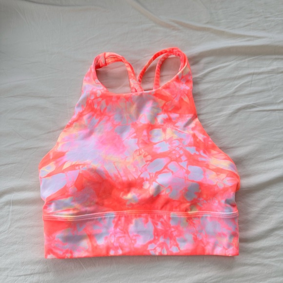 Lululemon Energy Bra High Neck Long Line Shibori *Medium Support B-D - Picture 3 of 5